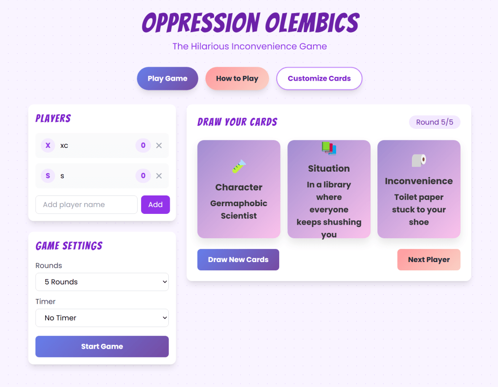 Oppression Olembics