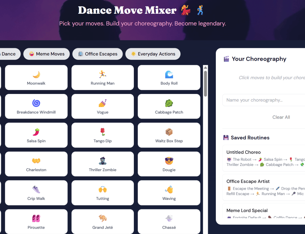 Dance Move Mixer